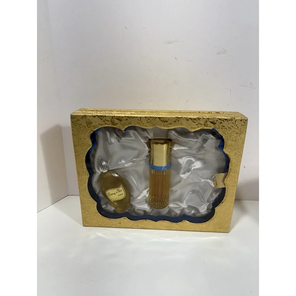 Vintage Evening in‎ Paris Bourjois Set Of 2 Cologne & Spray Perfume In Gift Box